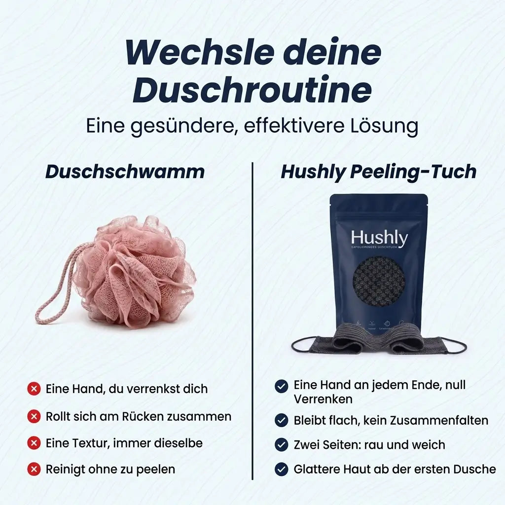 Hushly Peeling Duschtuch