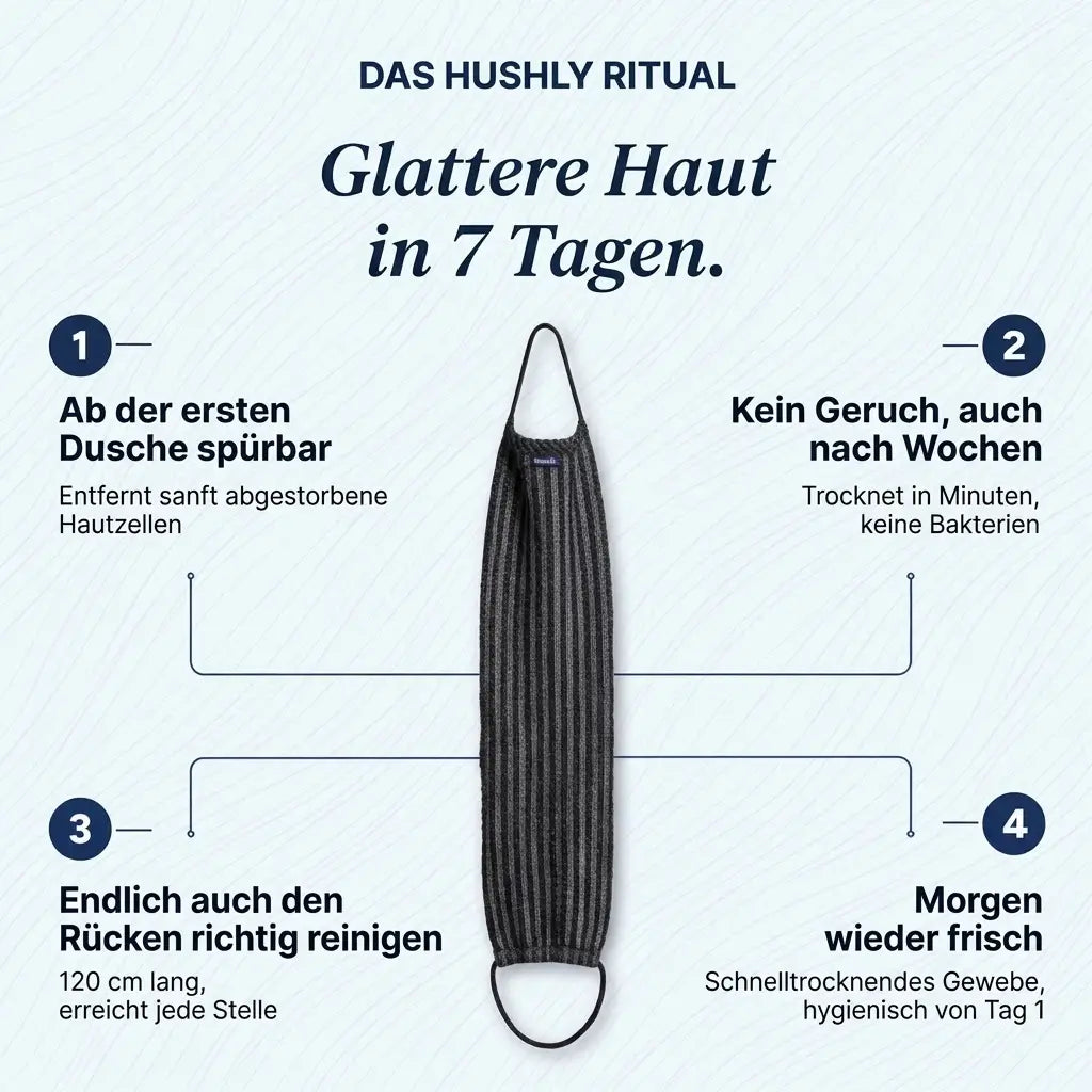 Hushly Peeling Duschtuch