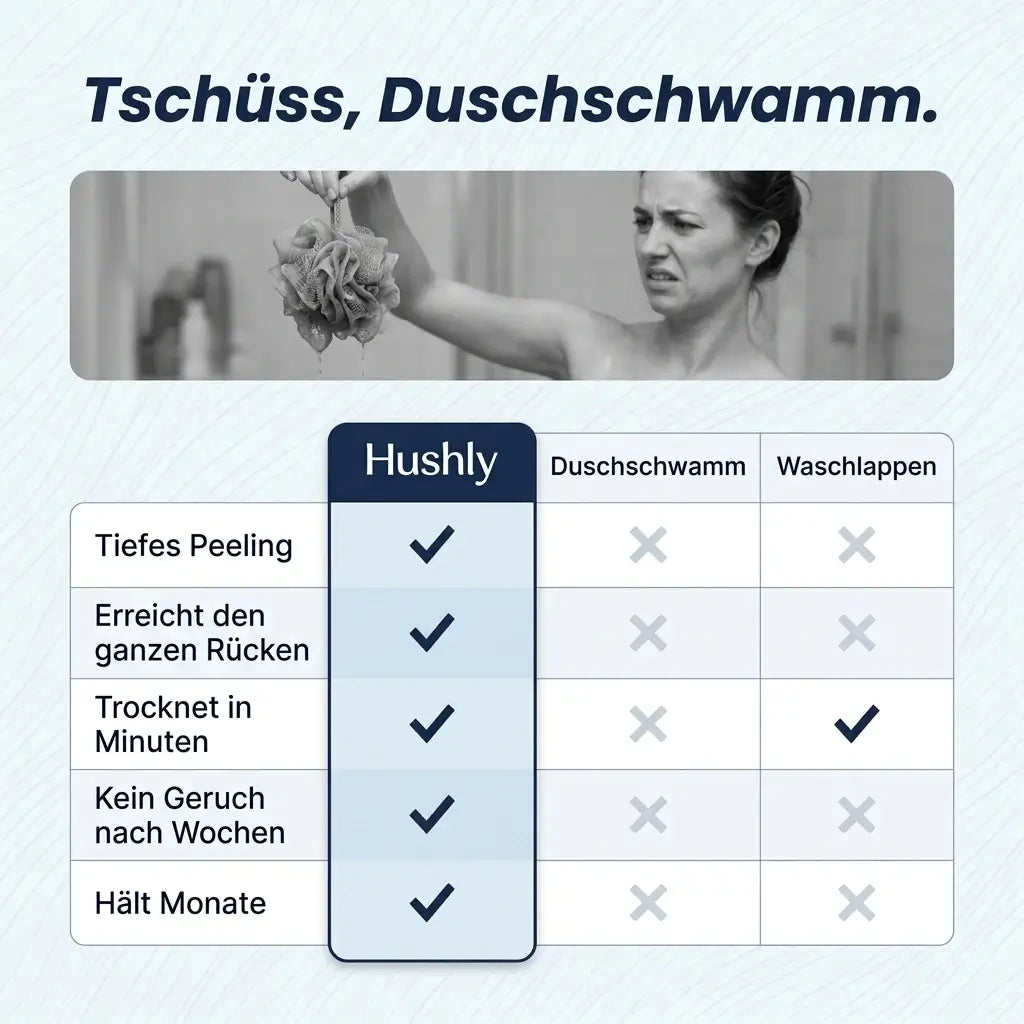 Hushly Peeling Duschtuch